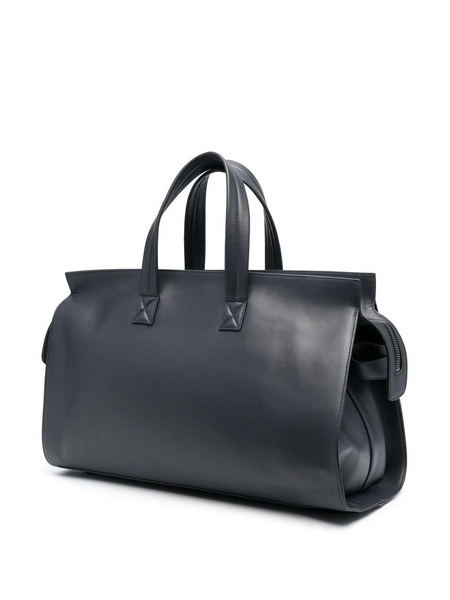 leather zip-up holdall