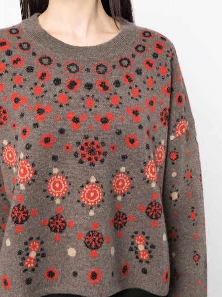 Makena floral-intarsia jumper