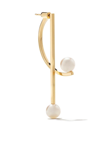 18kt yellow gold Collection Line Kinetic Akoya pearl earrings