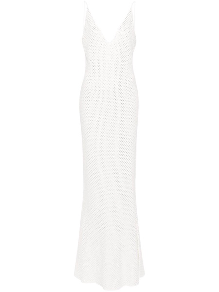 crystal embellished sleeveless dress