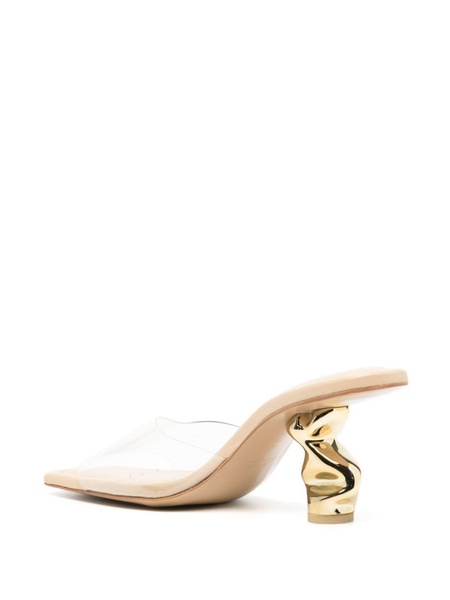 Scrunch 76mm sculpted-heel mules