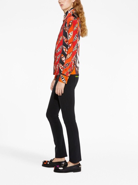 Girandole-print long-sleeve shirt