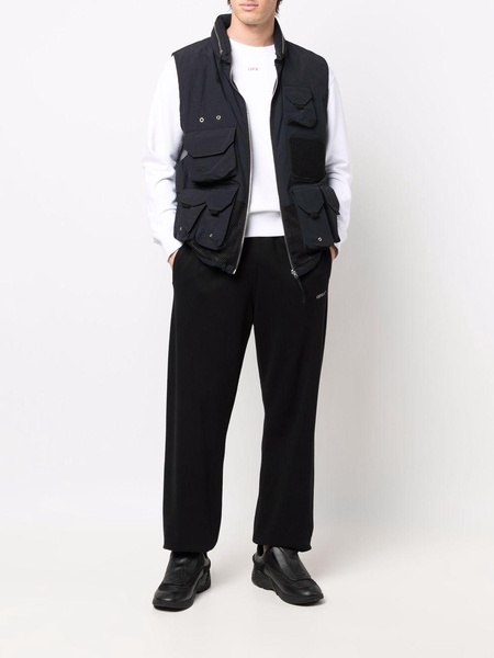 mesh-panel gilet jacket