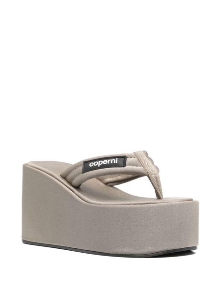 95mm textured platform mules