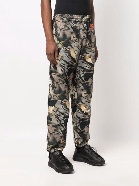 camouflage-print track pants