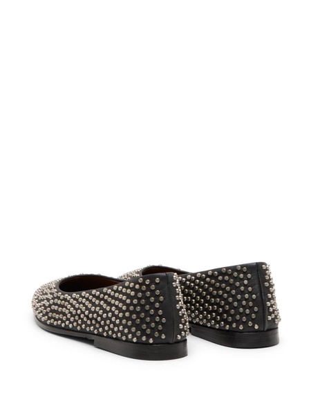 stud-embellished ballerina shoes