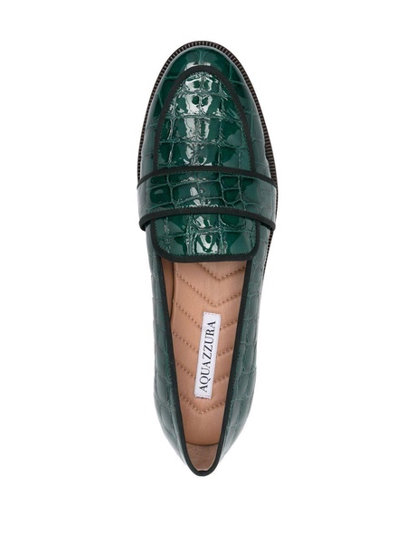 Martin croco-embossed detail loafers