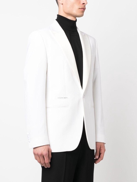 single-breasted wool blazer 