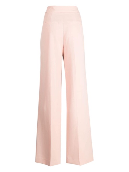 pleat-detail straight-leg trousers