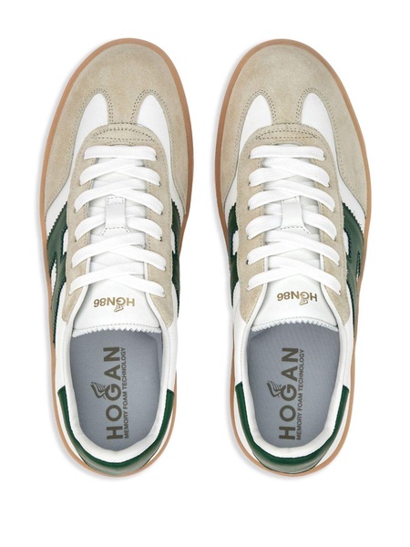 Cool leather panelled sneakers