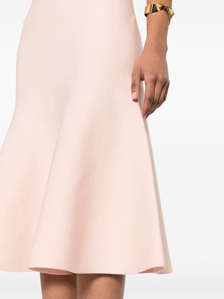 High-rise flared midi skirt 