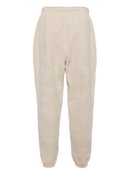 flocked cotton track pants