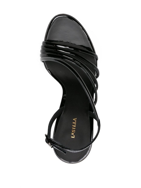 Scarlet 105mm patent-leather sandals