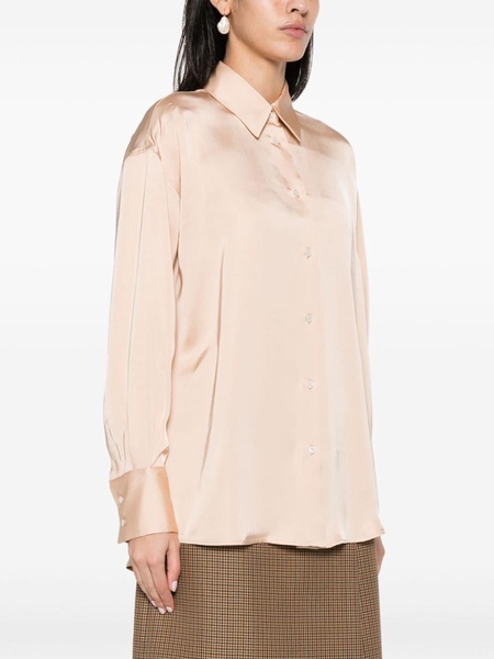 satin elongated shirt