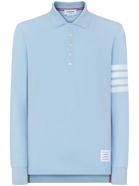 three-stripe long-sleeved polo shirt