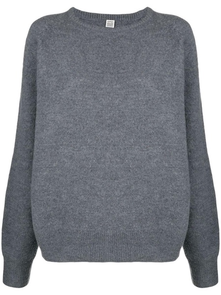 crew-neck wool jumper