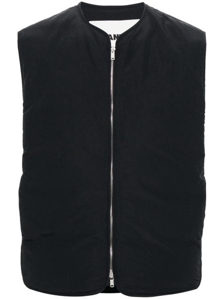 + zip-up padded gilet