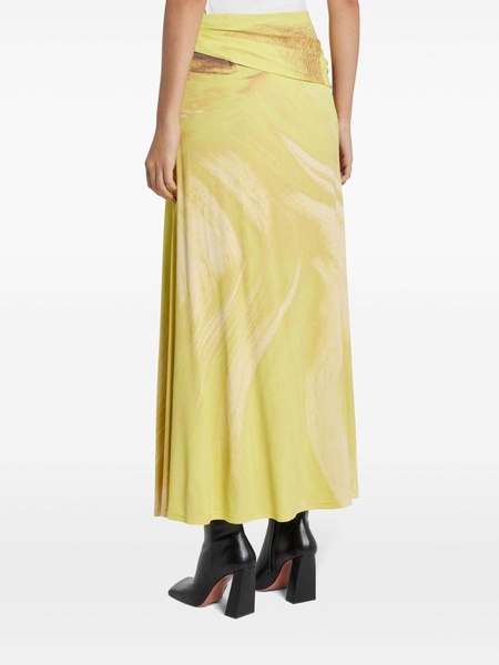 Anika draped midi skirt