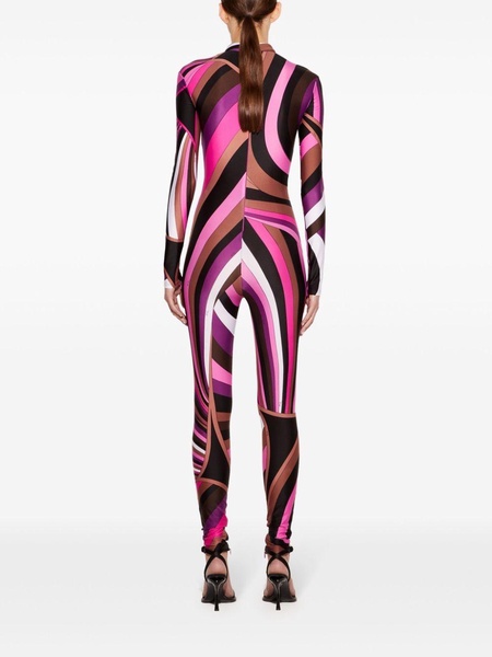 Iride-print catsuit