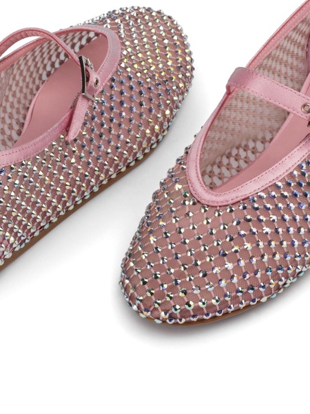 Gilda crystal-embellished ballerina shoes