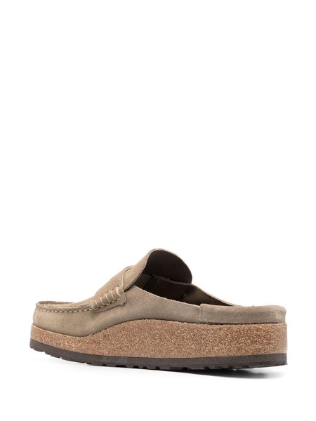 suede slip-on loafers