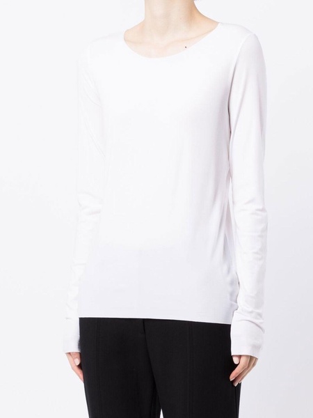 crew neck long-sleeved jumper