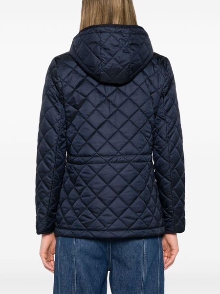 logo-patch quilted jacket