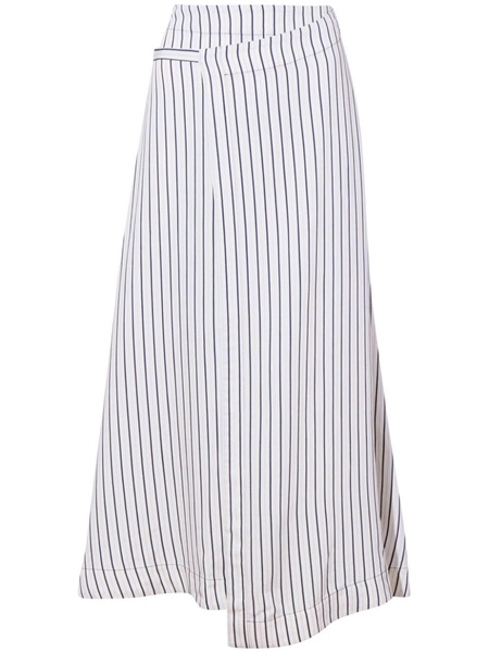 Georgie striped midi skirt