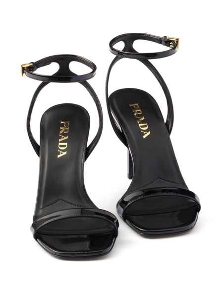 85mm patent-leather sandals