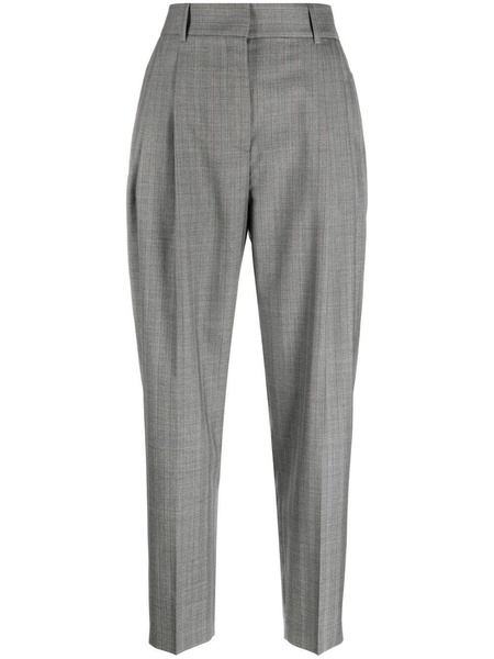 pleated tailored trousers