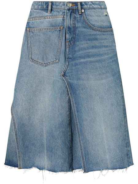 Deconstructed denim skirt