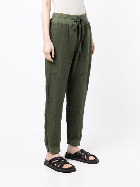 high-waisted drawstring track pants