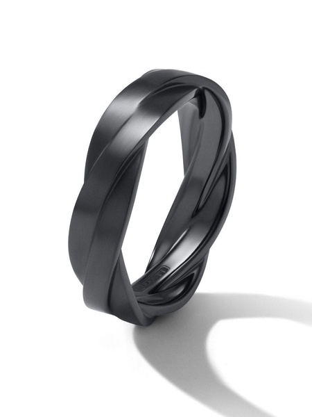 twisted titanium ring