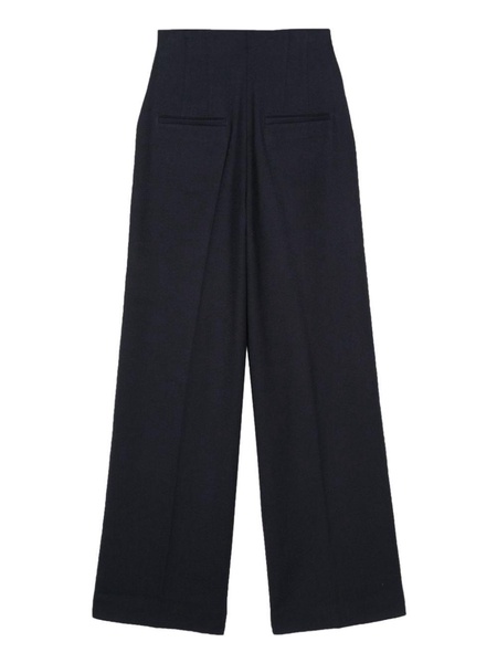 straight-leg tailored trousers