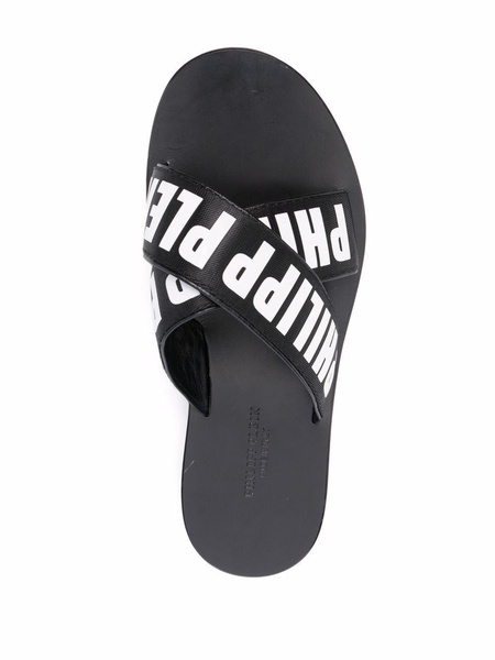 TM Gummy leather slides