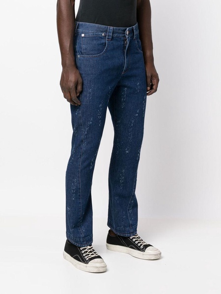 tapered-leg jeans 