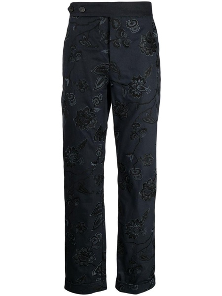 Samuel floral-embroidered trousers