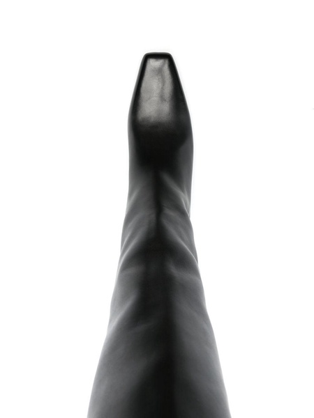 65mm heeled leather boots