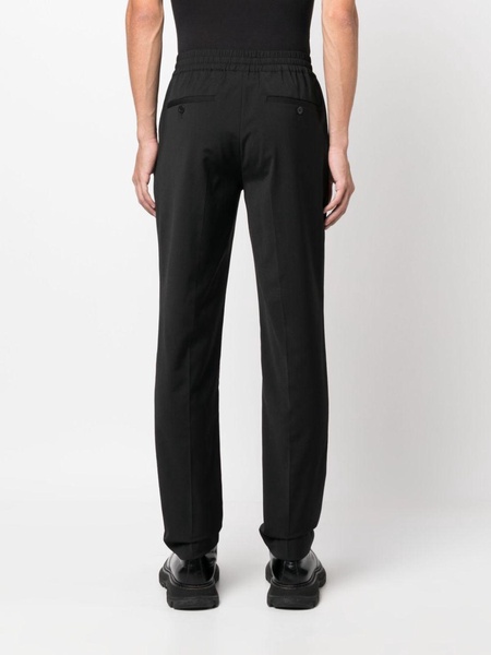 elasticated-waist tailored trousers