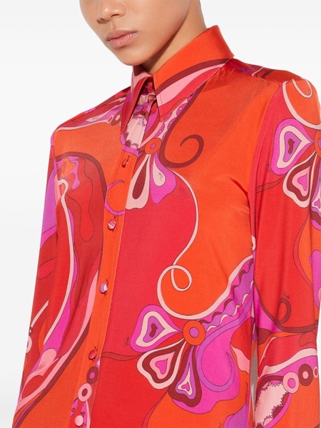 Orchidee-print shirt