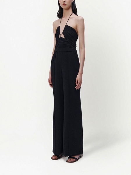 Gala pleated-detail jumpsuit