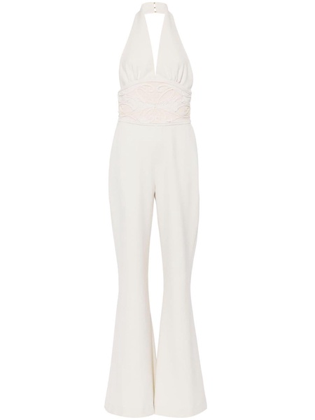 sleeveless halterneck jumpsuit