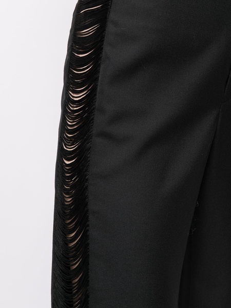 fringe detail trousers