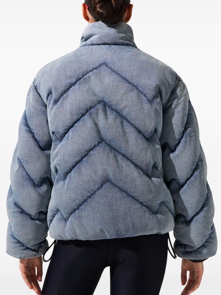 denim puffer jacket