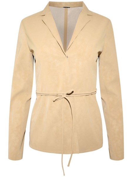 Nico belted faux-suede blazer