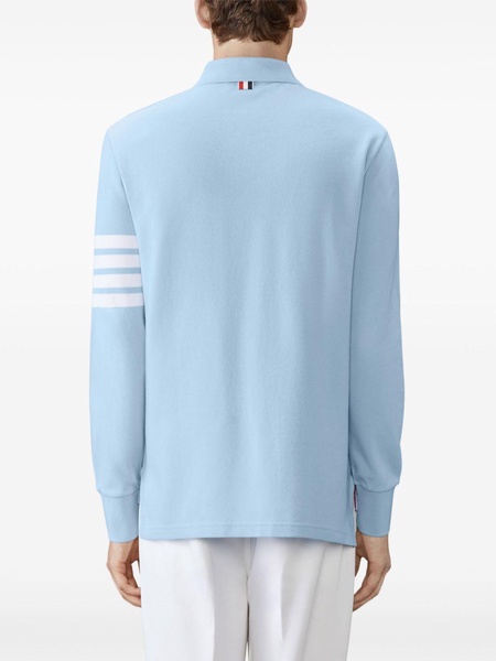 three-stripe long-sleeved polo shirt