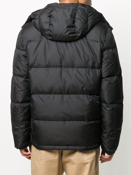 hooded padded down jacket