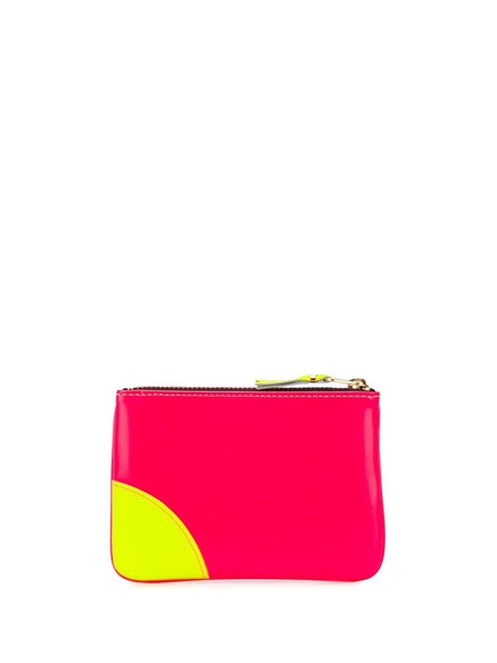 colour-block leather wallet