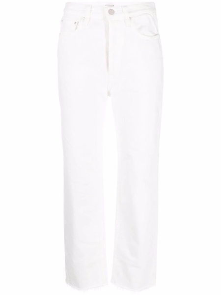 cropped straight-leg jeans