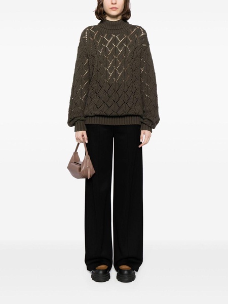 Suki Clementine open-knit sweater